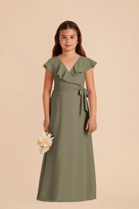 Jax Junior Chiffon Dress - Thyme sold by Birdy Grey