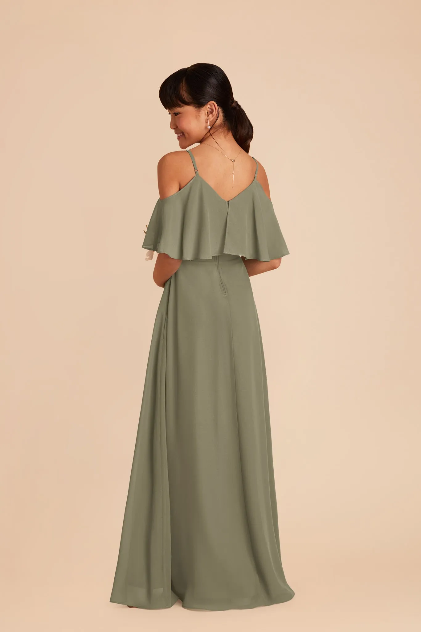 Janie Convertible Junior Dress - Thyme sold by Birdy Grey product image thumbnail 5