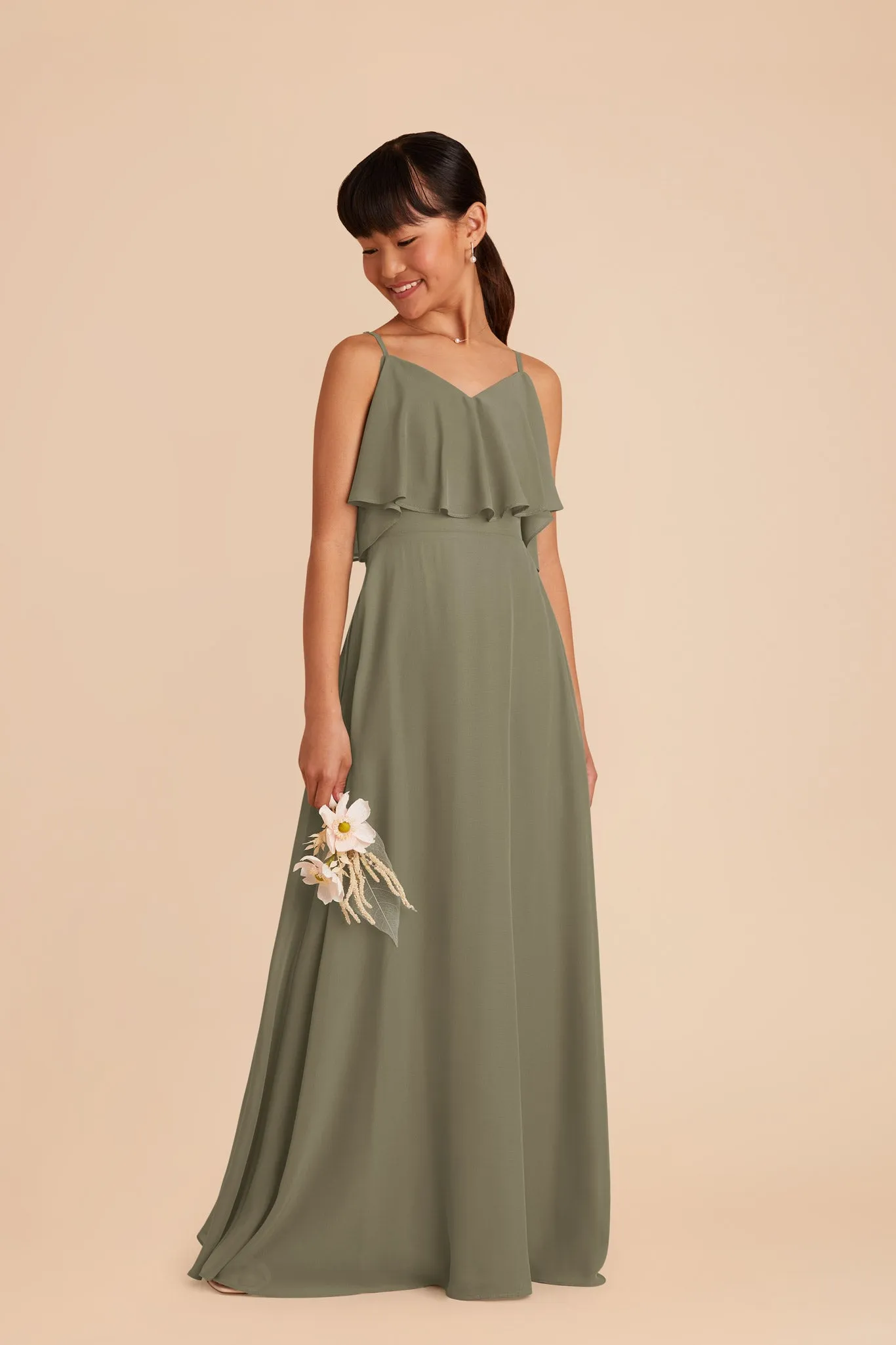 Janie Convertible Junior Dress - Thyme sold by Birdy Grey product image thumbnail 3