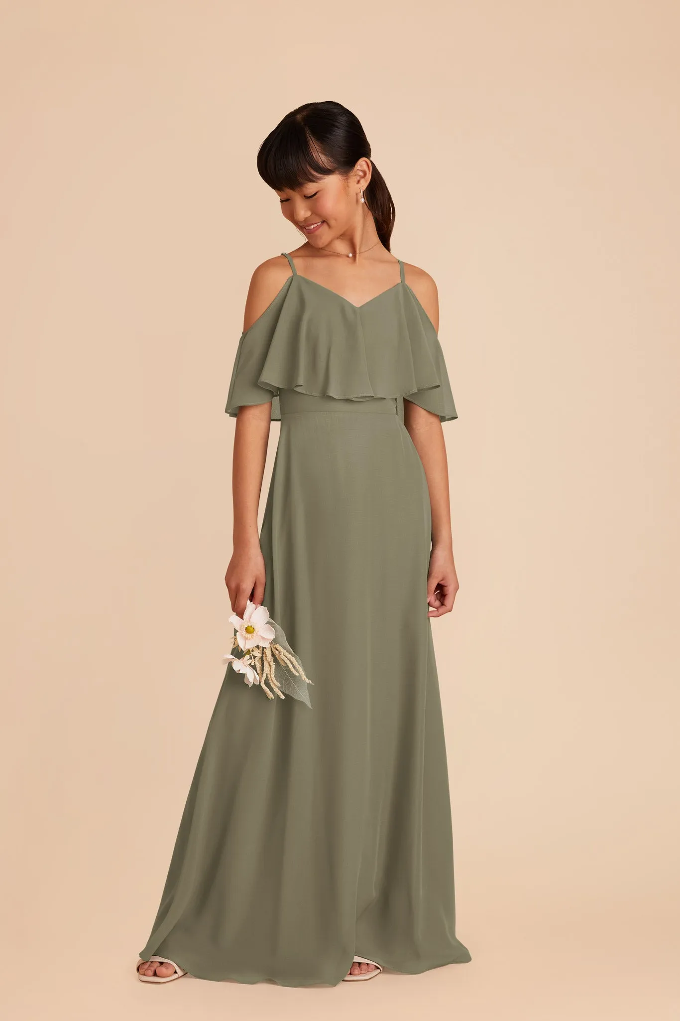 Janie Convertible Junior Dress - Thyme sold by Birdy Grey product image thumbnail 4