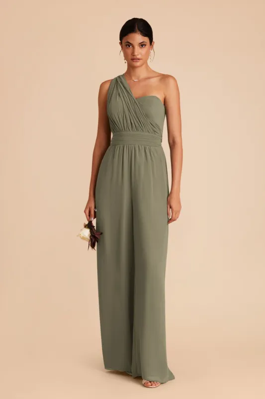 Gigi Convertible Jumpsuit - Thyme sold by Birdy Grey