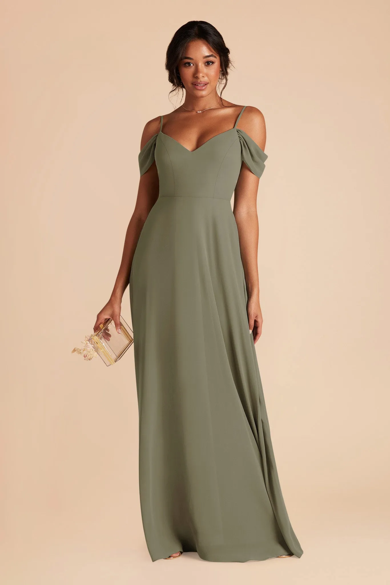 Devin Convertible Dress - Thyme sold by Birdy Grey product image thumbnail 3