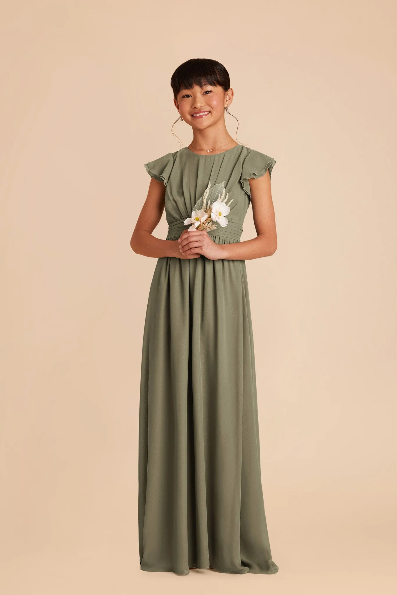 Celine Junior Dress - Thyme sold by Birdy Grey product image thumbnail 2