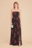 August Convertible Dress - Black Fleurs D'Amour sold by Birdy Grey