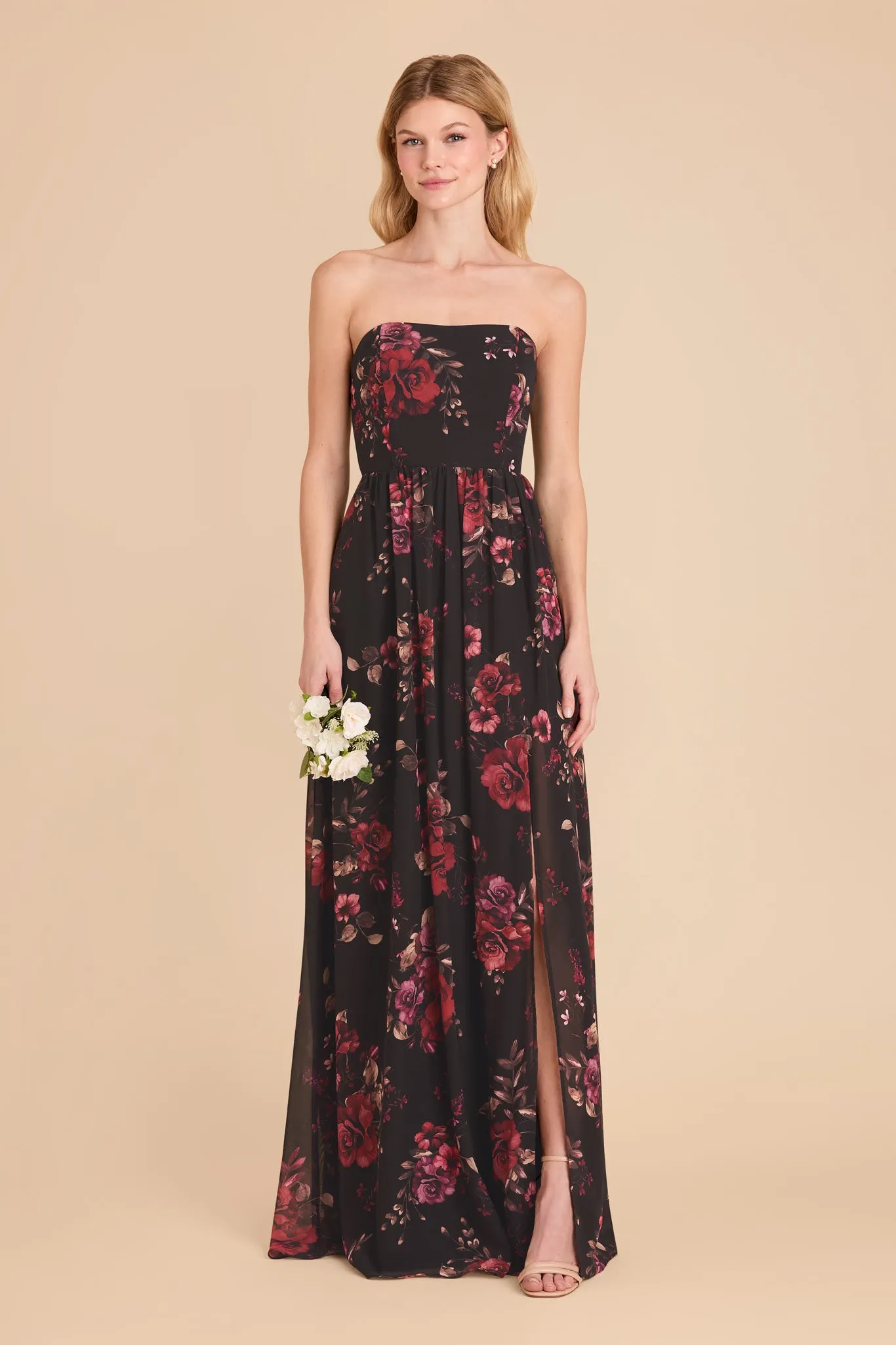 August Convertible Dress - Black Fleurs D'Amour sold by Birdy Grey product image thumbnail 2