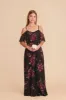 Janie Convertible Junior Dress - Black Fleurs D'Amour sold by Birdy Grey