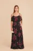 Janie Convertible Junior Dress - Black Fleurs D'Amour sold by Birdy Grey