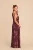 Kiara Junior Chiffon Dress - Sangria Whimsical Blooms sold by Birdy Grey
