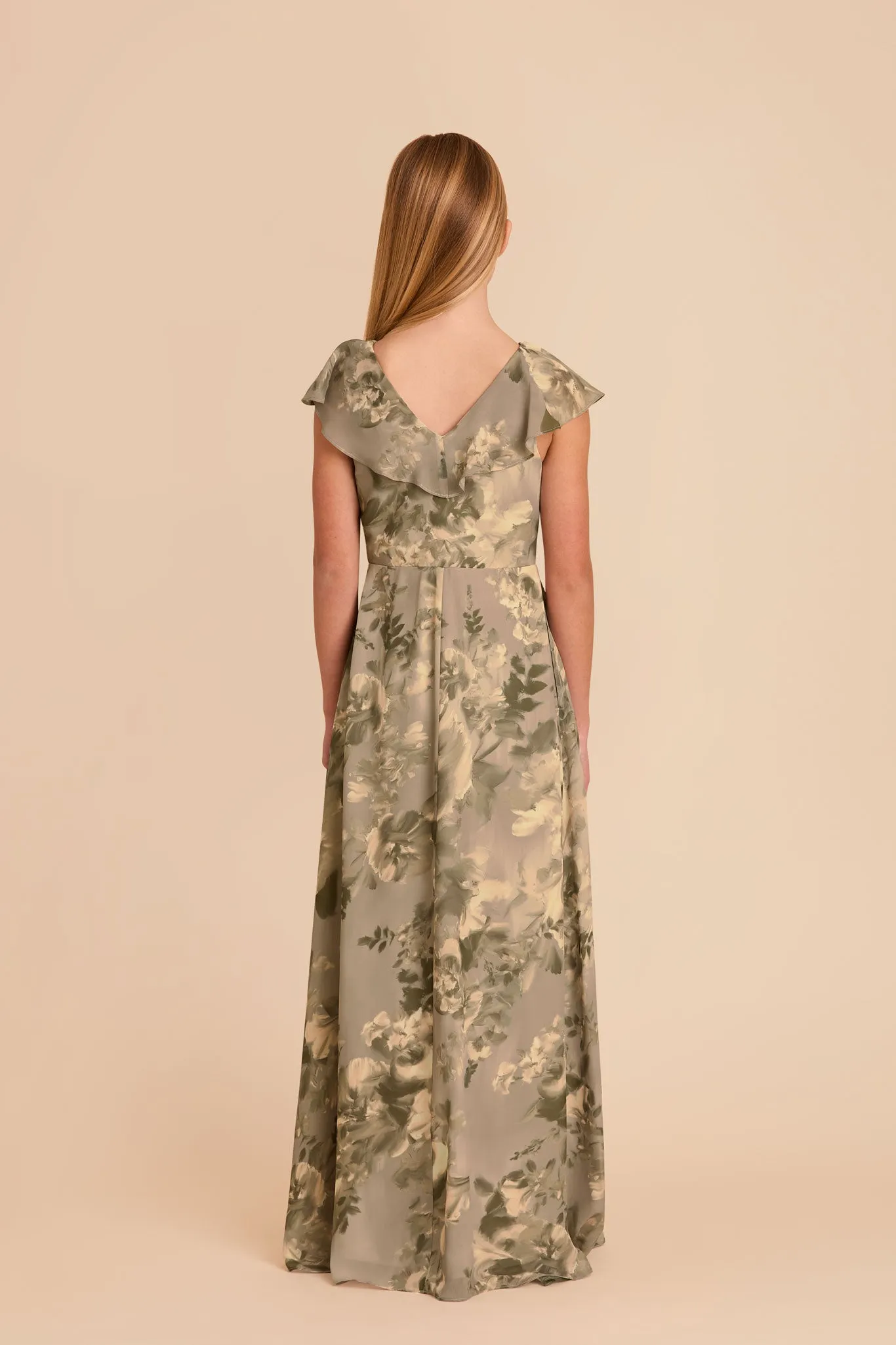Jax Junior Chiffon Dress - Doe Painted Botanics sold by Birdy Grey product image thumbnail 4