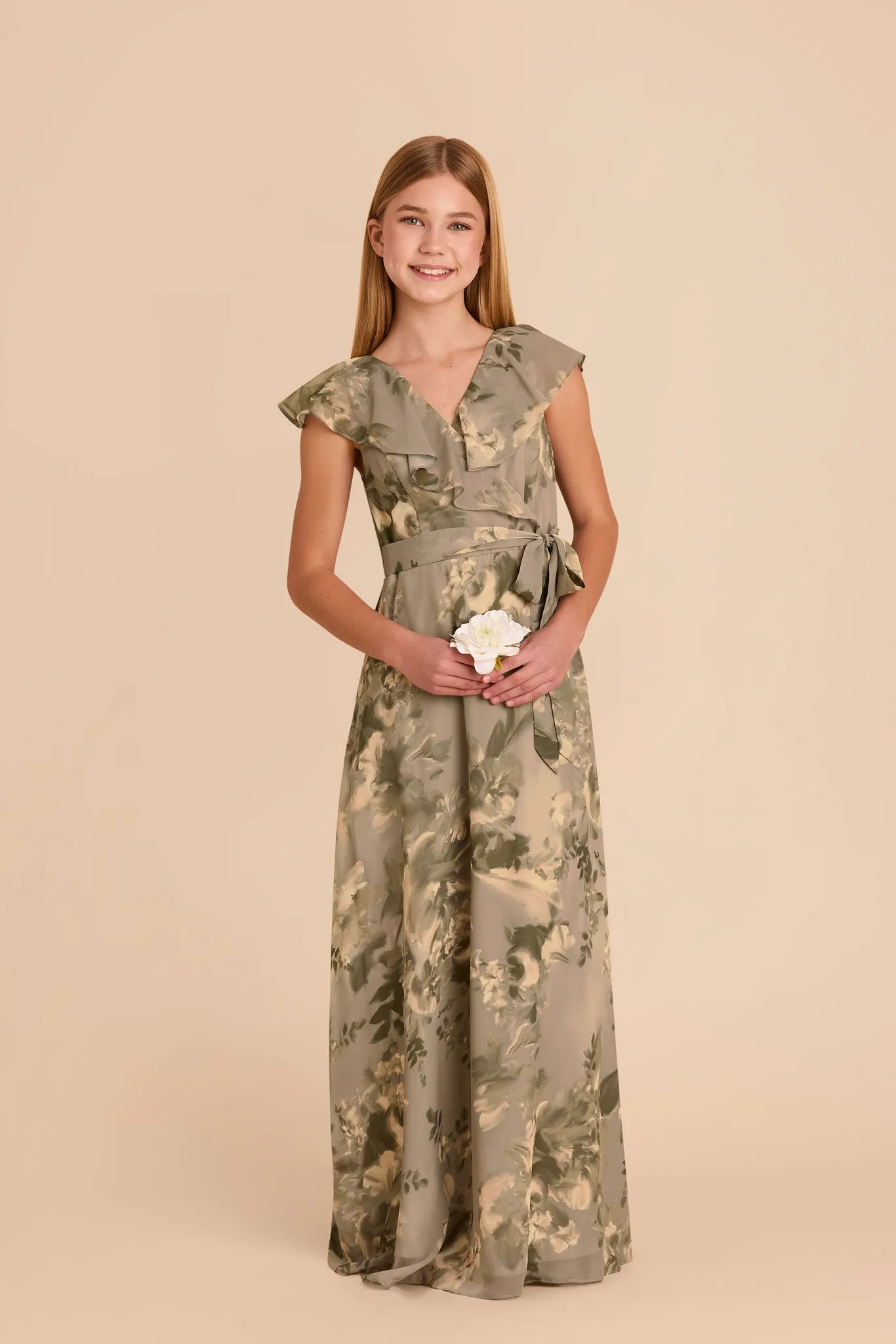 Jax Junior Chiffon Dress - Doe Painted Botanics sold by Birdy Grey product image thumbnail 2