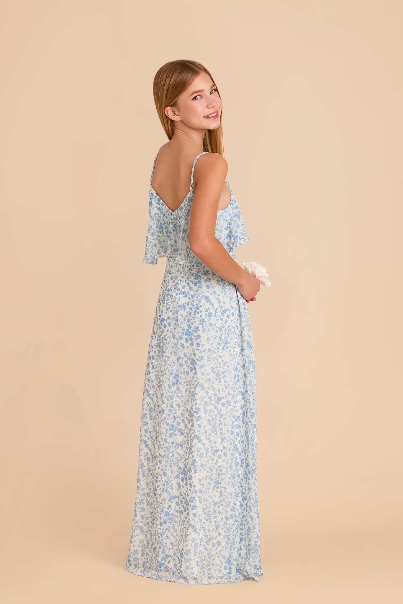 Janie Convertible Junior Dress - Blue Dreamy Ditsy sold by Birdy Grey product image thumbnail 3