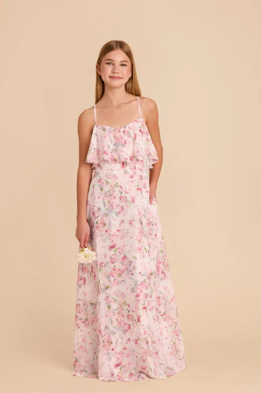 Janie Convertible Junior Dress - Pink Falling Petals sold by Birdy Grey