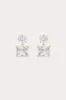 Valencia Crystal Drop Earrings by Ettika - Clear Crystal sold by Birdy Grey