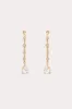 Barcelona Delicate Crystal Charm Hoop Earrings by Ettika - Clear Crystal sold by Birdy Grey