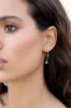 Barcelona Delicate Crystal Charm Hoop Earrings by Ettika - Clear Crystal sold by Birdy Grey