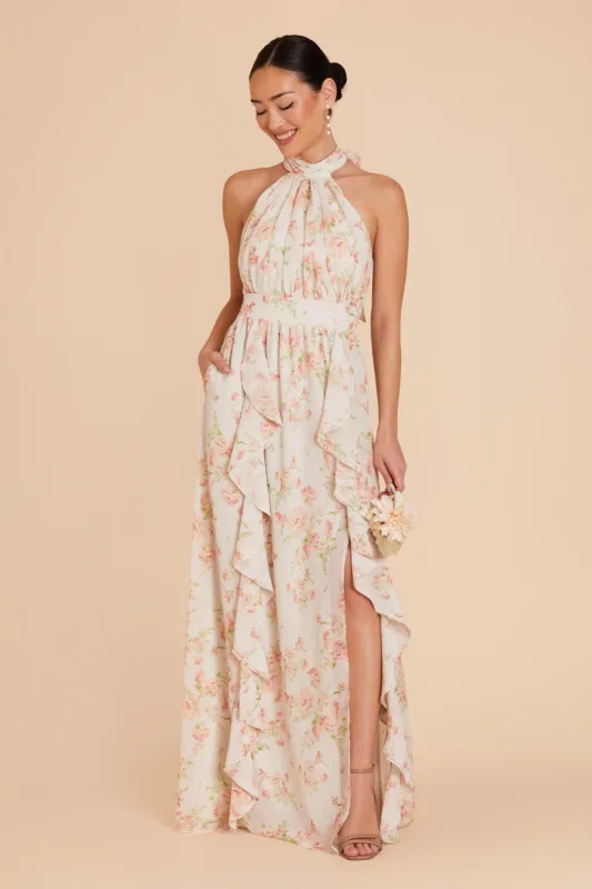 Joyce Chiffon Dress - Whimsical Blooms sold by Birdy Grey