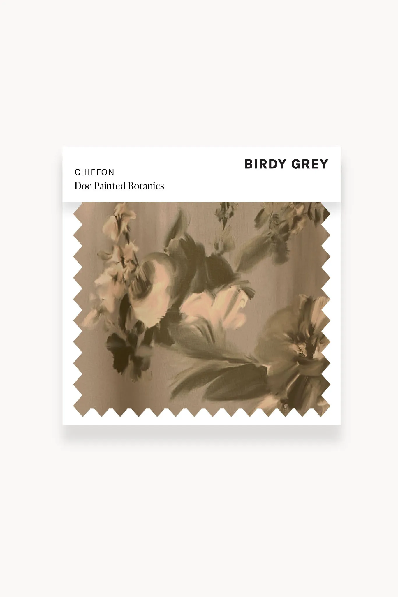 Swatch - Chiffon in Doe Painted Botanics sold by Birdy Grey