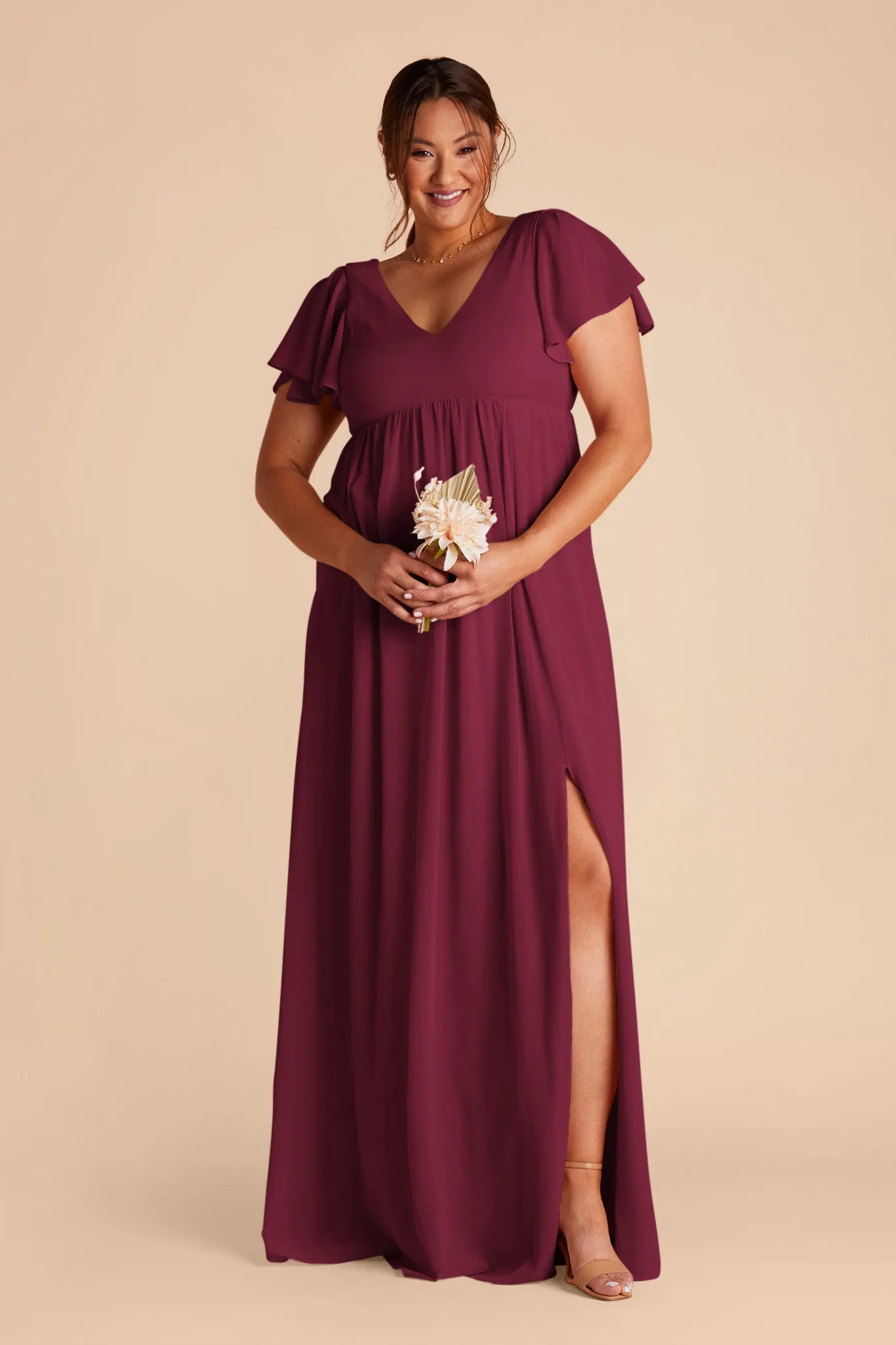 Hannah Empire Dress - Berry sold by Birdy Grey product image thumbnail 2