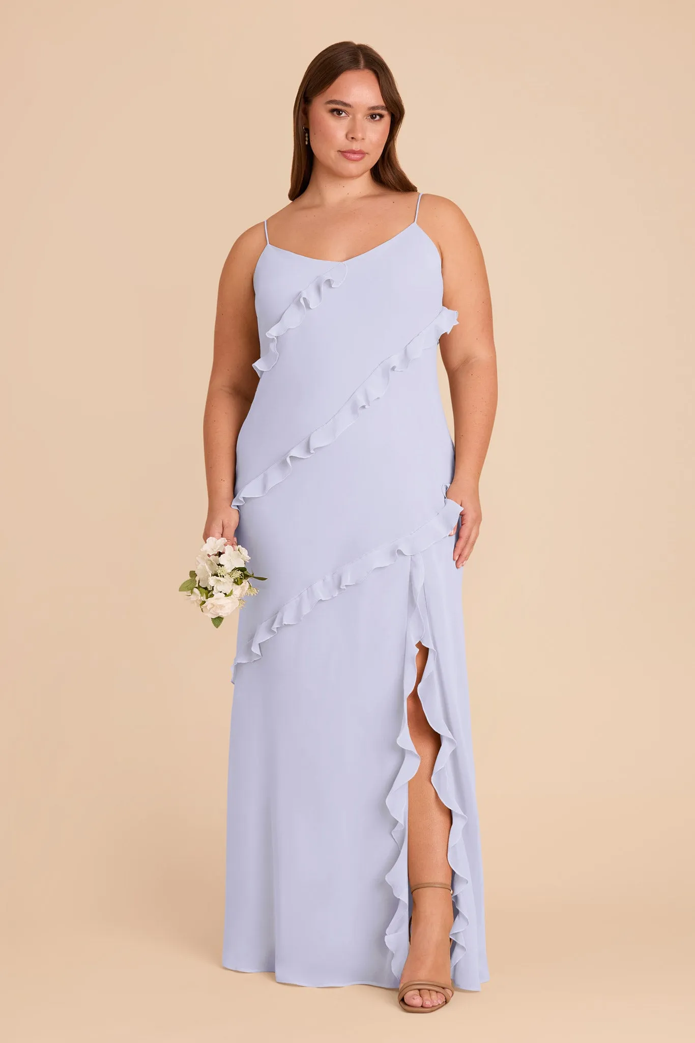 Valentina Chiffon Dress - Periwinkle Blue sold by Birdy Grey product image thumbnail 2