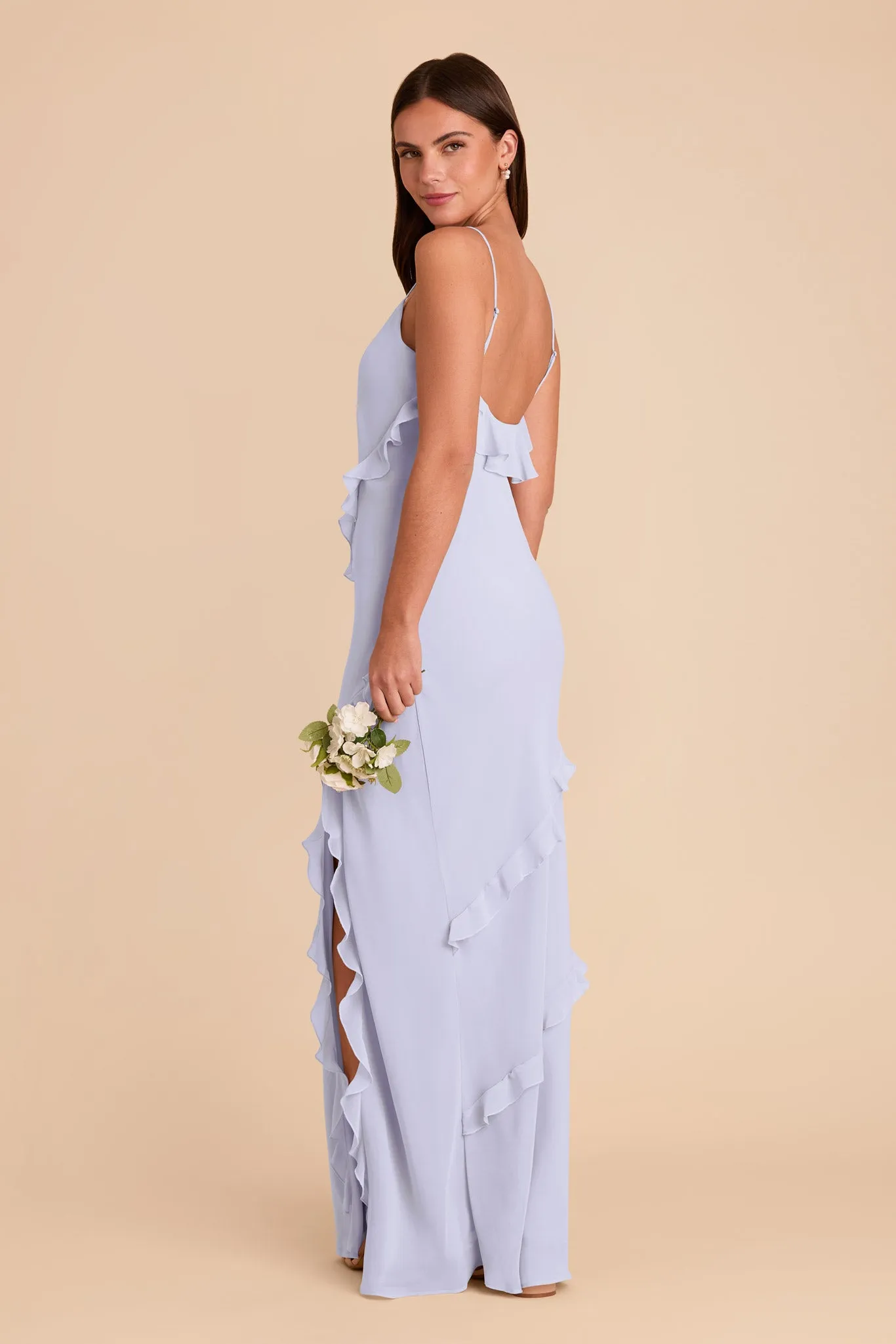 Valentina Chiffon Dress - Periwinkle Blue sold by Birdy Grey product image thumbnail 4