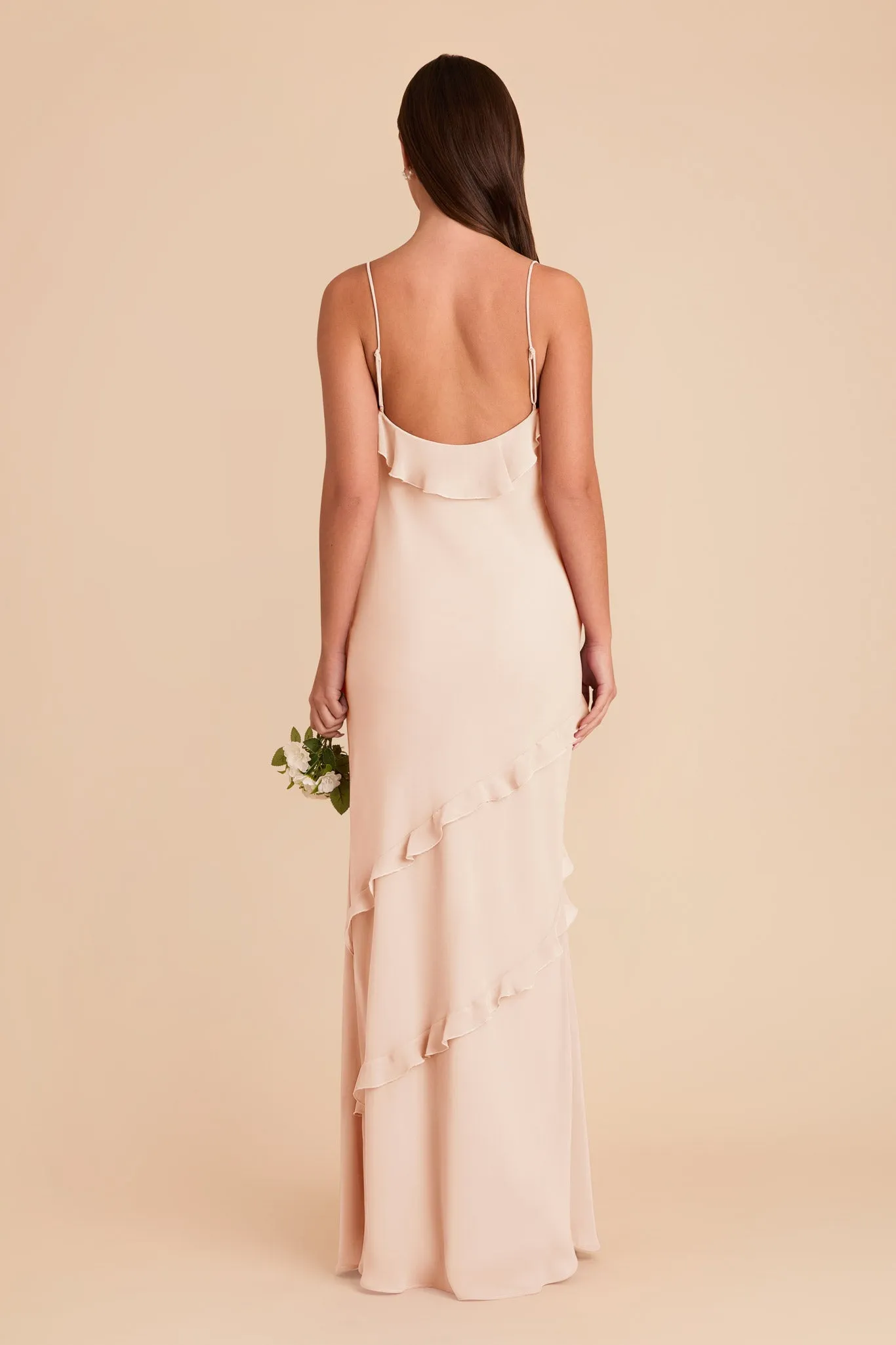 Valentina Chiffon Dress - Pale Blush sold by Birdy Grey product image thumbnail 5