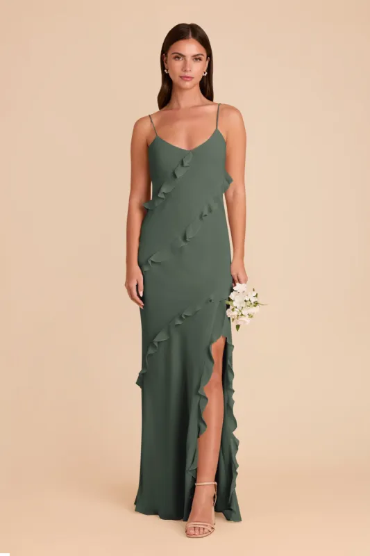 Valentina Chiffon Dress - Eucalyptus sold by Birdy Grey