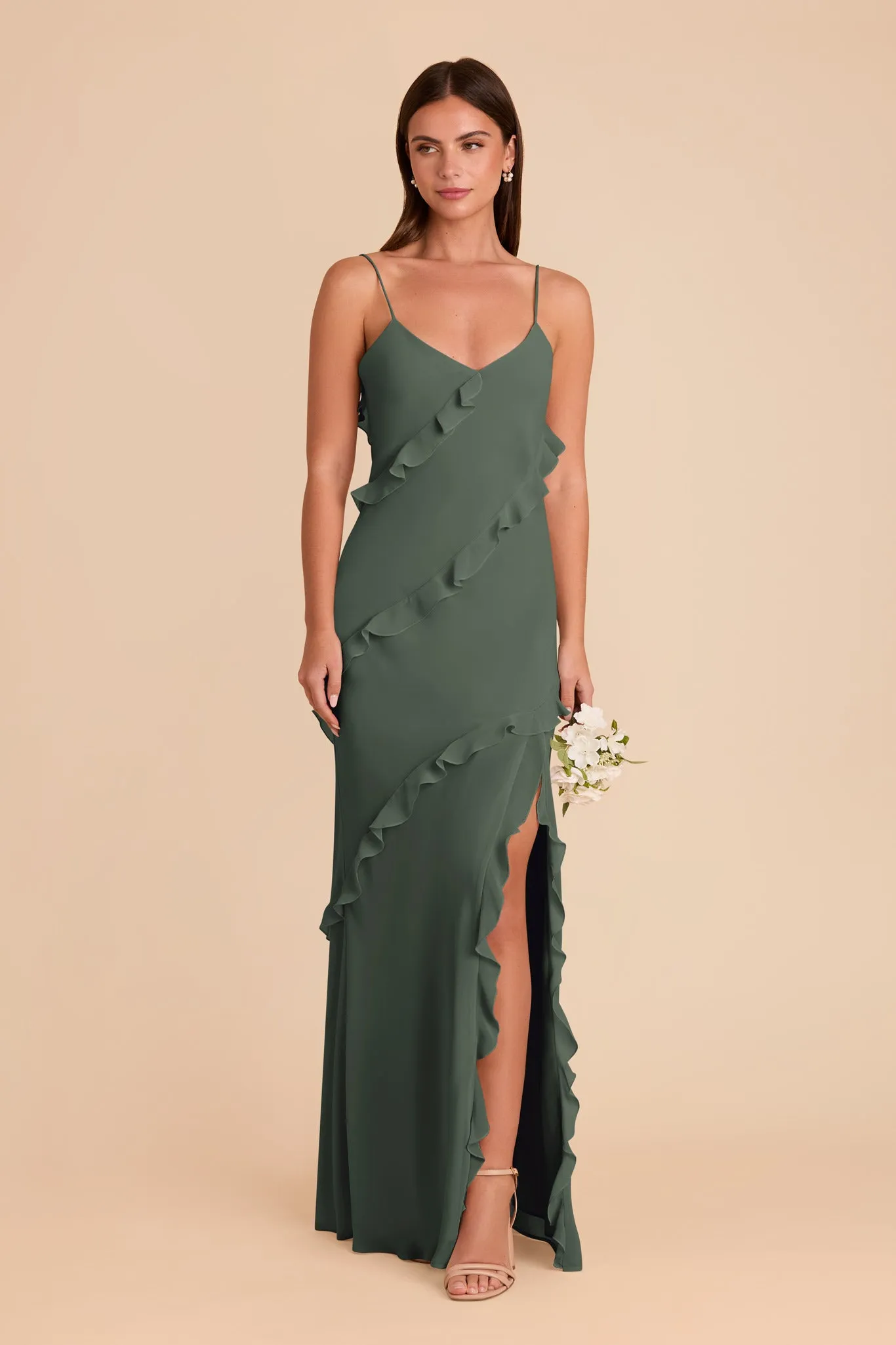 Valentina Chiffon Dress - Eucalyptus sold by Birdy Grey product image thumbnail 3