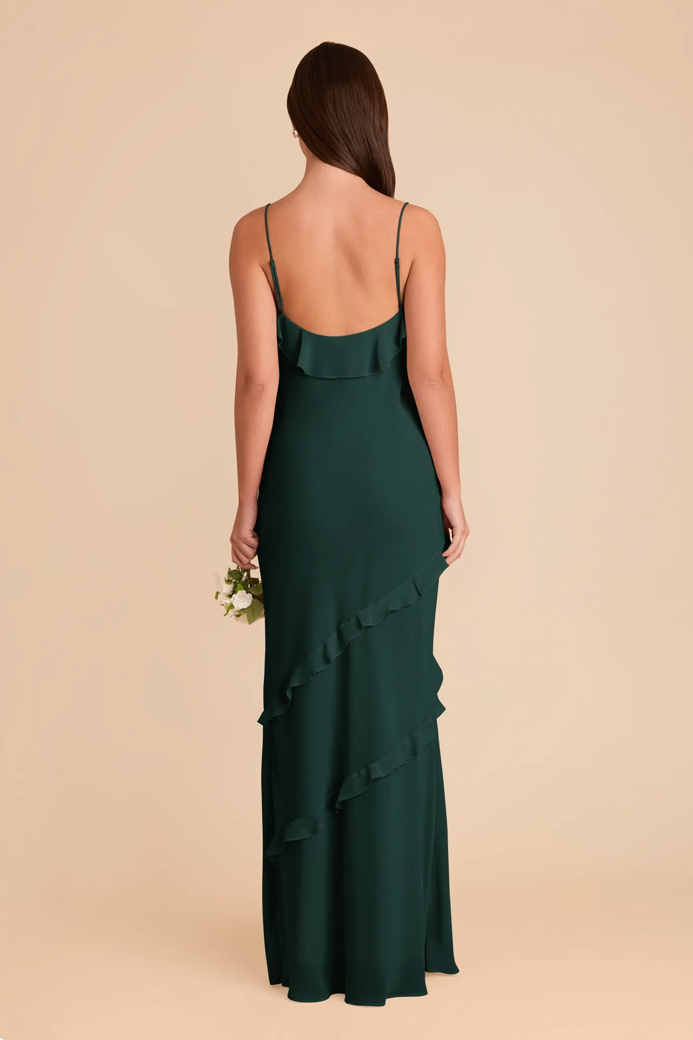 Valentina Chiffon Dress - Emerald sold by Birdy Grey product image thumbnail 5