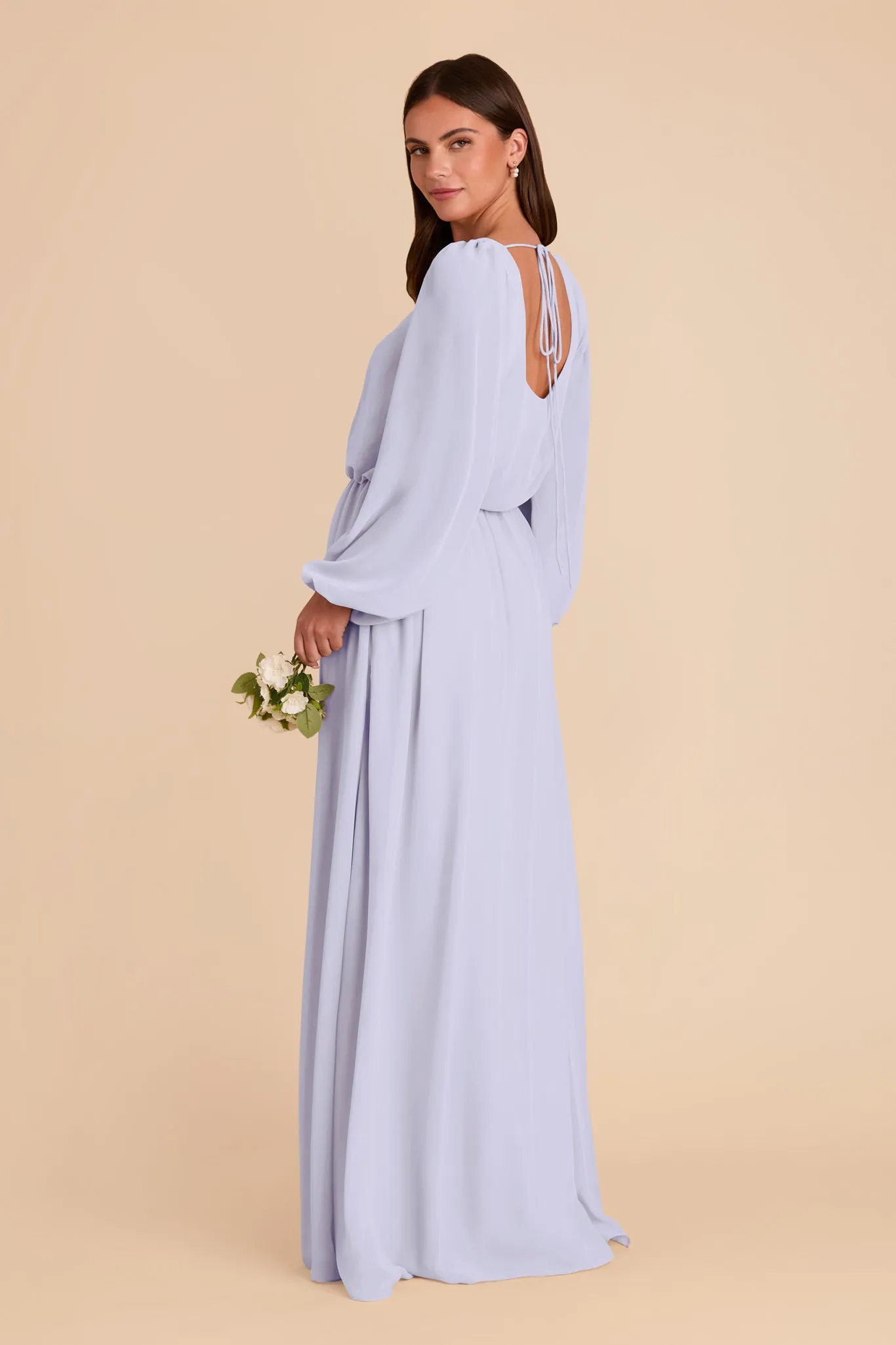 Eloise Chiffon Dress - Periwinkle Blue sold by Birdy Grey product image thumbnail 5