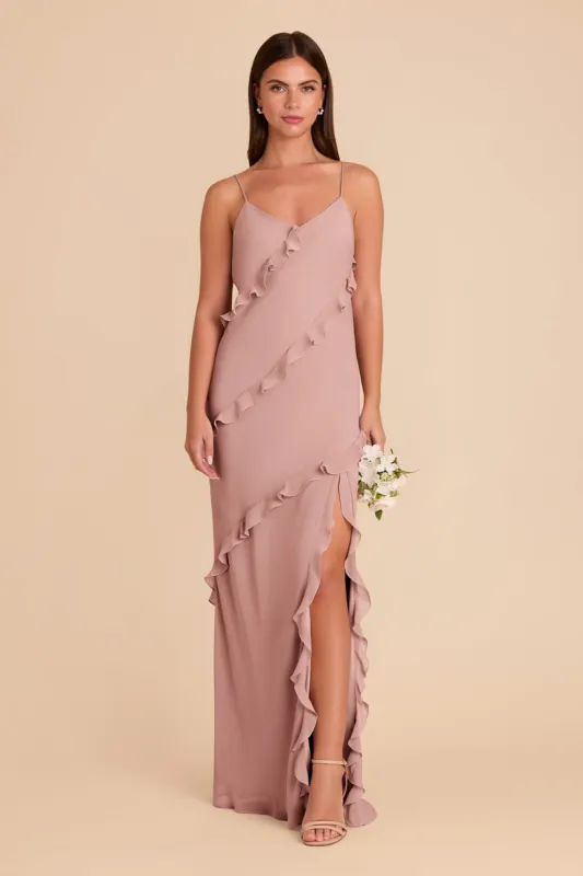 Valentina Chiffon Dress - English Rose sold by Birdy Grey