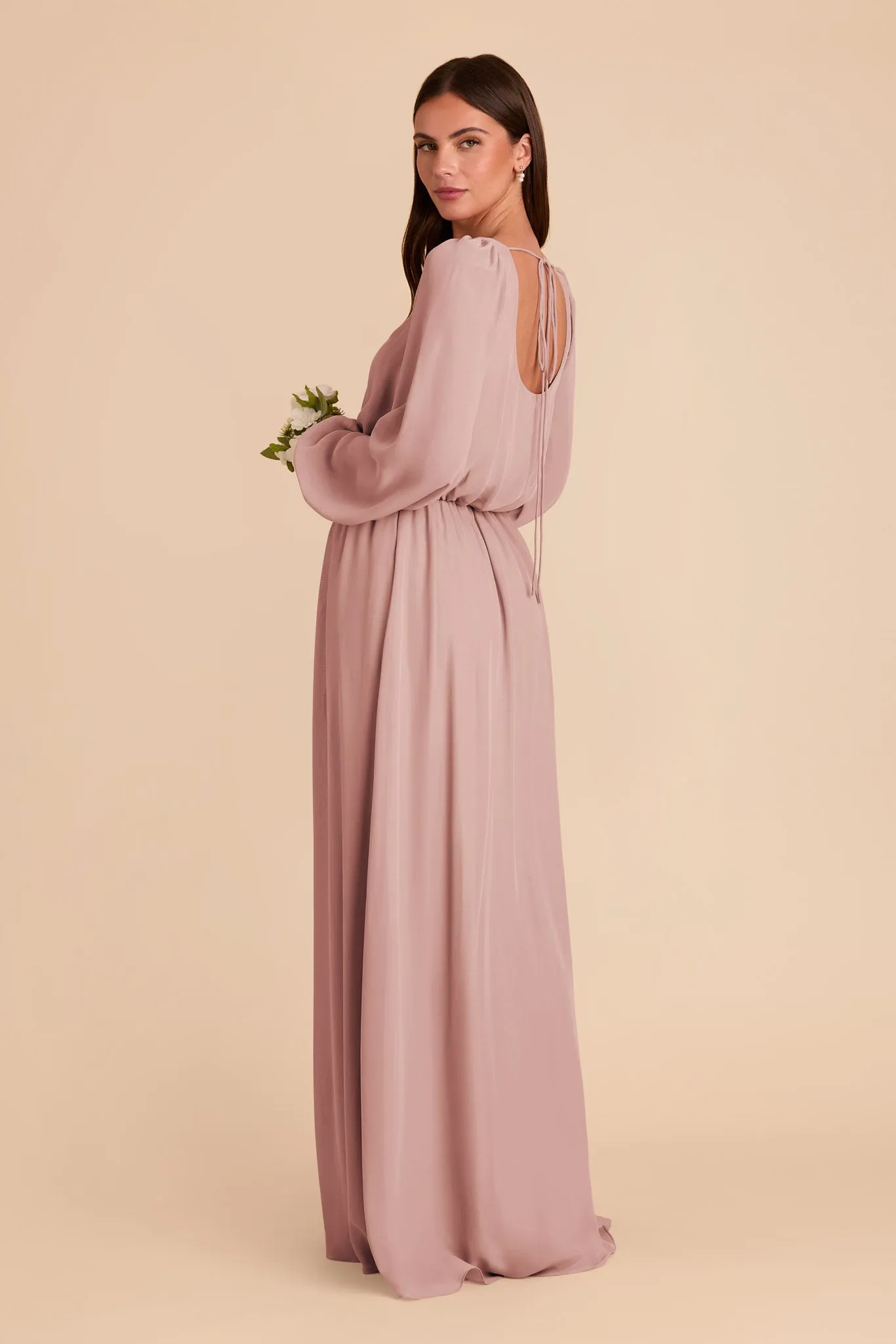 Eloise Chiffon Dress - English Rose sold by Birdy Grey product image thumbnail 4