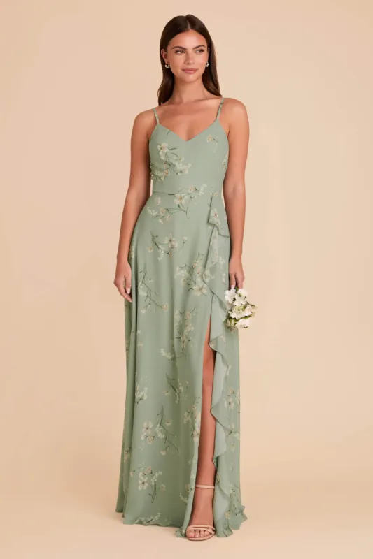 Theresa Chiffon Dress - Sage Le Fleur sold by Birdy Grey