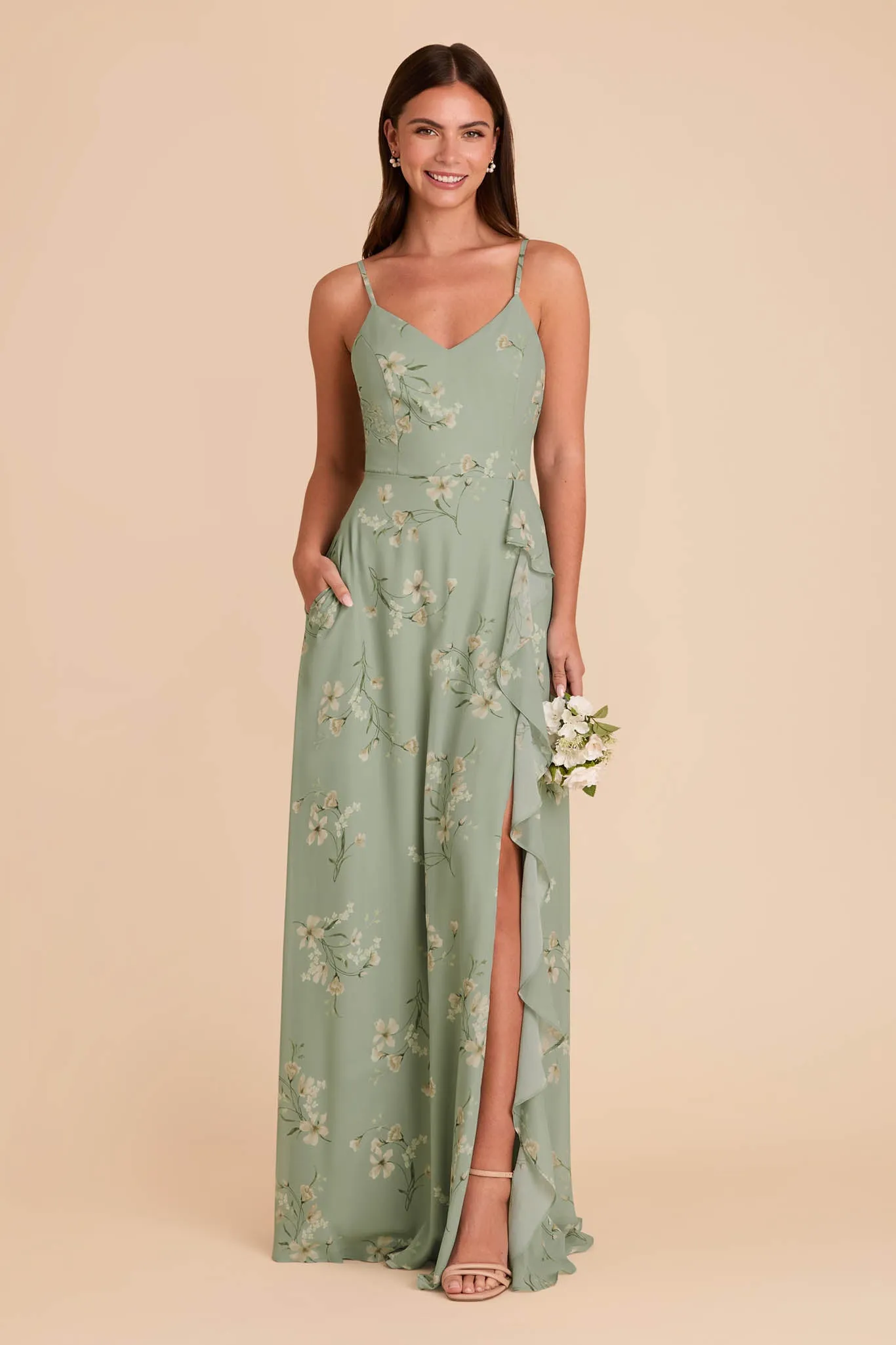 Theresa Chiffon Dress - Sage Le Fleur sold by Birdy Grey product image thumbnail 2