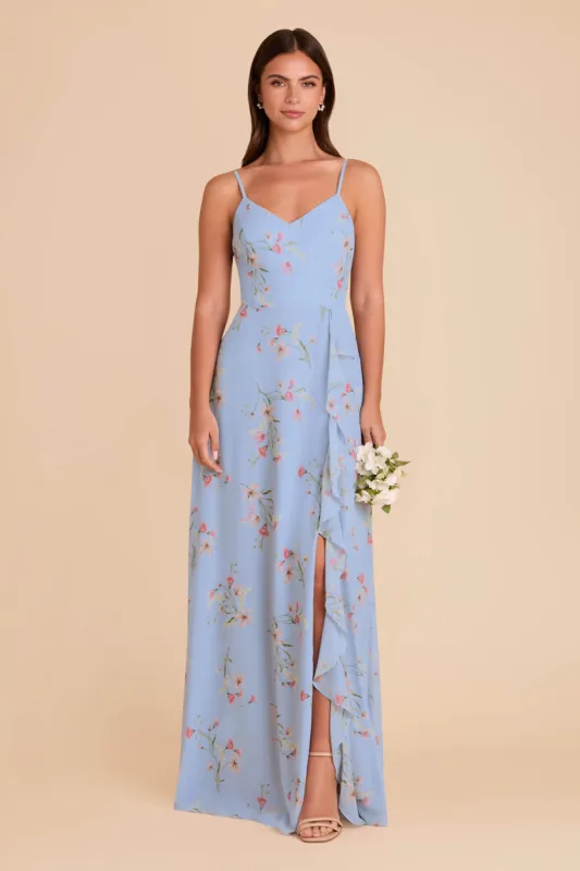Theresa Chiffon Dress - Periwinkle Blue Le Fleur sold by Birdy Grey