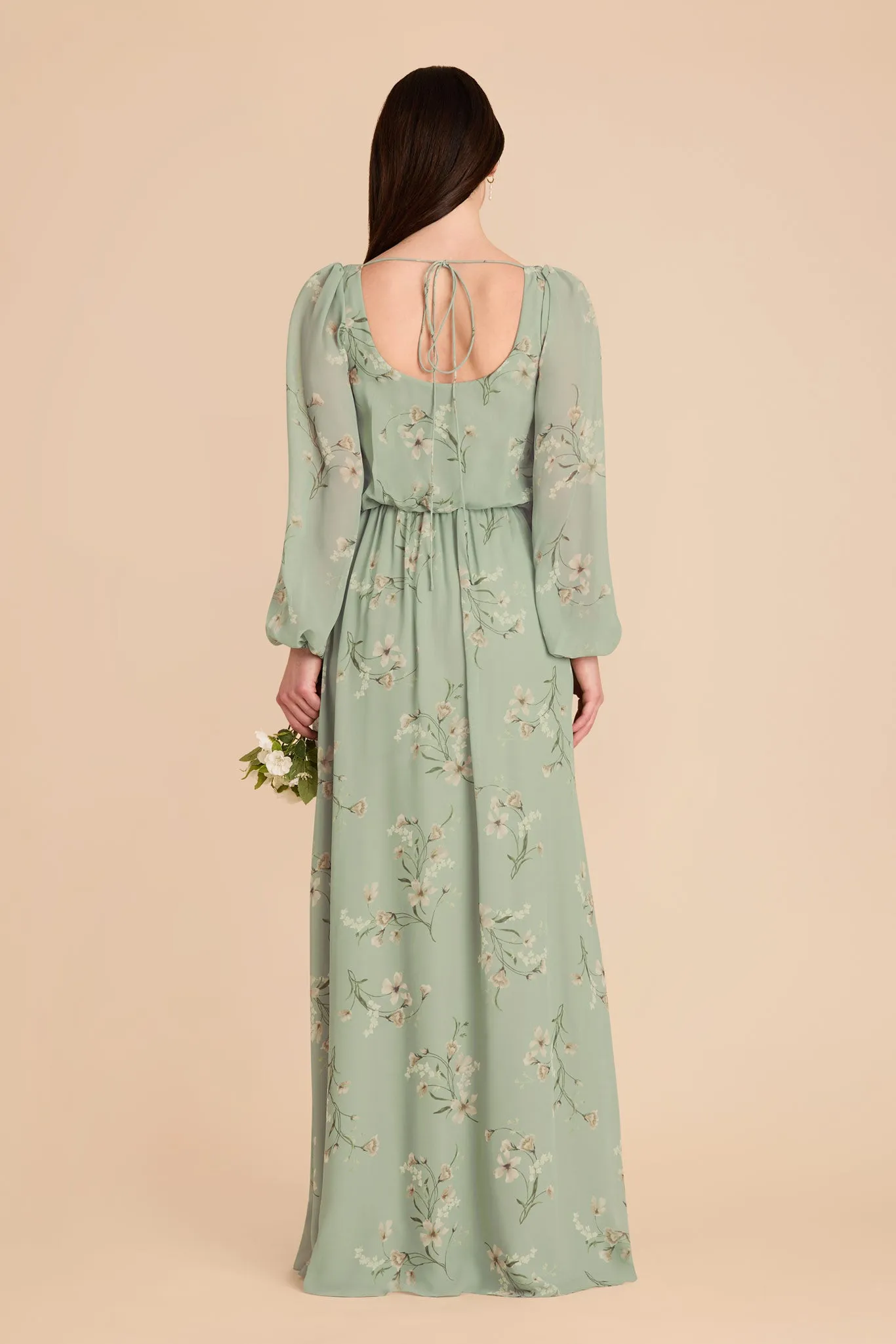 Eloise Chiffon Dress - Sage Le Fleur sold by Birdy Grey product image thumbnail 5
