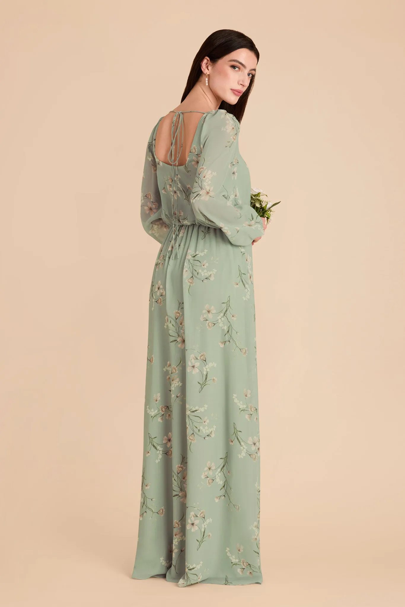Eloise Chiffon Dress - Sage Le Fleur sold by Birdy Grey product image thumbnail 4
