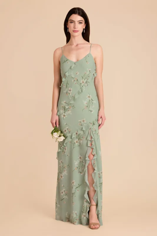 Valentina Chiffon Dress - Sage Le Fleur sold by Birdy Grey