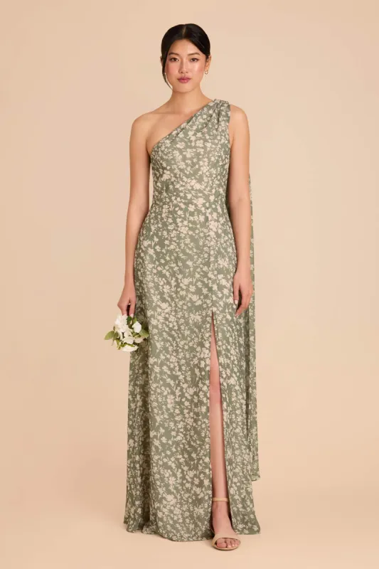 Melissa Chiffon Dress - Thyme Dreamy Floral sold by Birdy Grey
