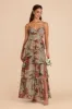 Lola Chiffon Dress - Silver Sage Painted Botanics sold by Birdy Grey