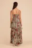 Lola Chiffon Dress - Silver Sage Painted Botanics sold by Birdy Grey