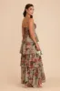 Lola Chiffon Dress - Silver Sage Painted Botanics sold by Birdy Grey