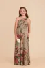 Kiara Junior Chiffon Dress - Silver Sage Painted Botanics sold by Birdy Grey