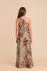 Kiara Junior Chiffon Dress - Silver Sage Painted Botanics sold by Birdy Grey