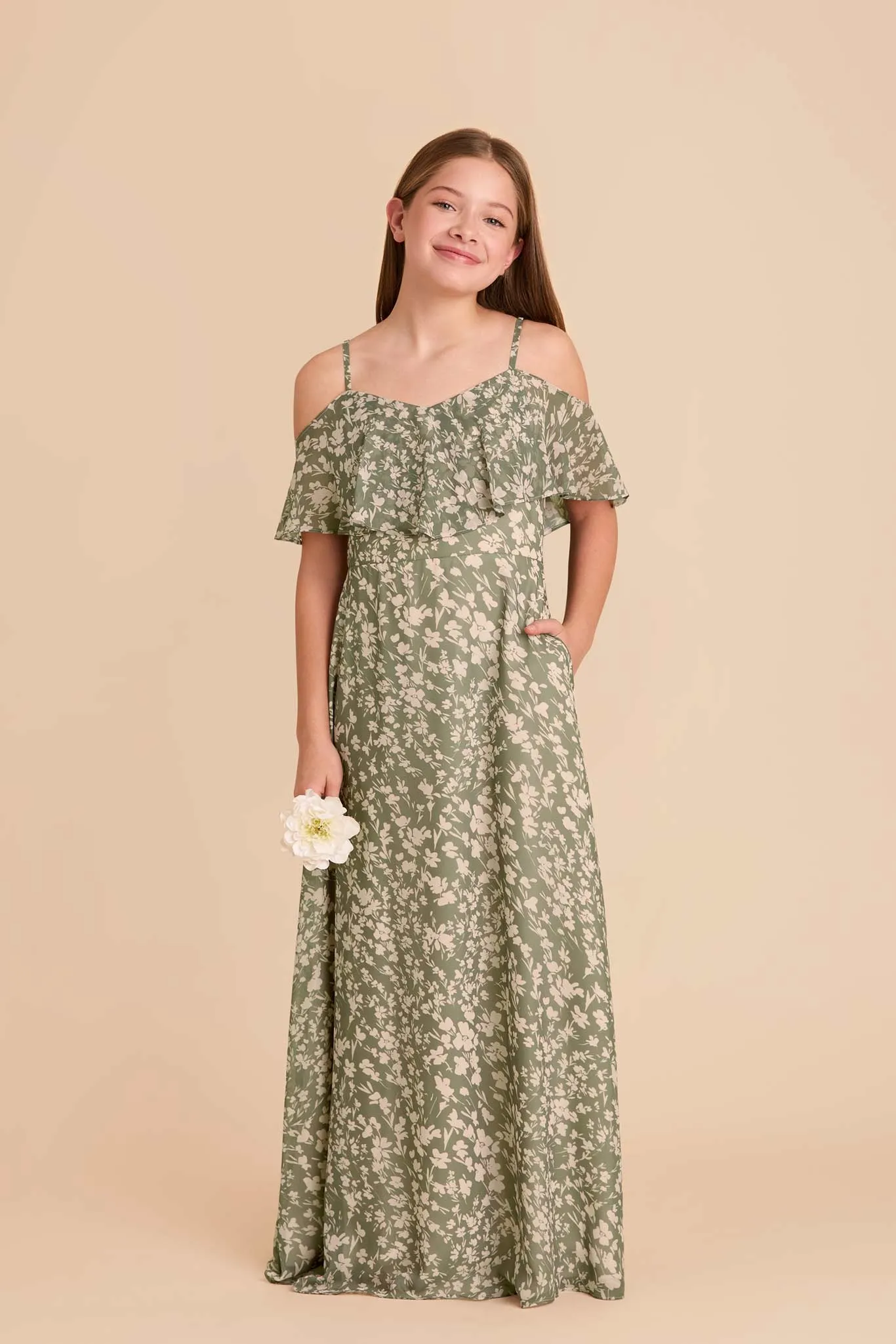 Janie Convertible Junior Dress - Thyme Dreamy Floral sold by Birdy Grey