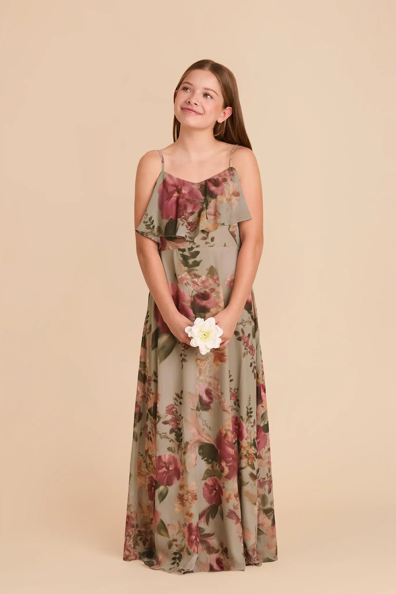 Janie Convertible Junior Dress - Silver Sage Painted Botanics sold by Birdy Grey product image thumbnail 3