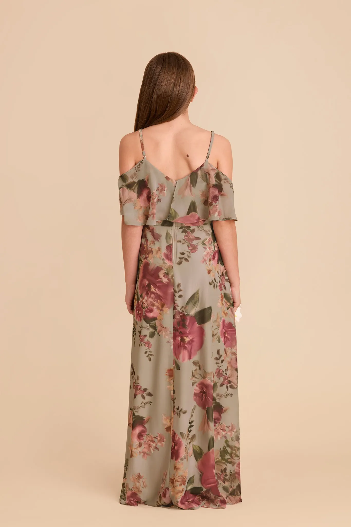 Janie Convertible Junior Dress - Silver Sage Painted Botanics sold by Birdy Grey product image thumbnail 5