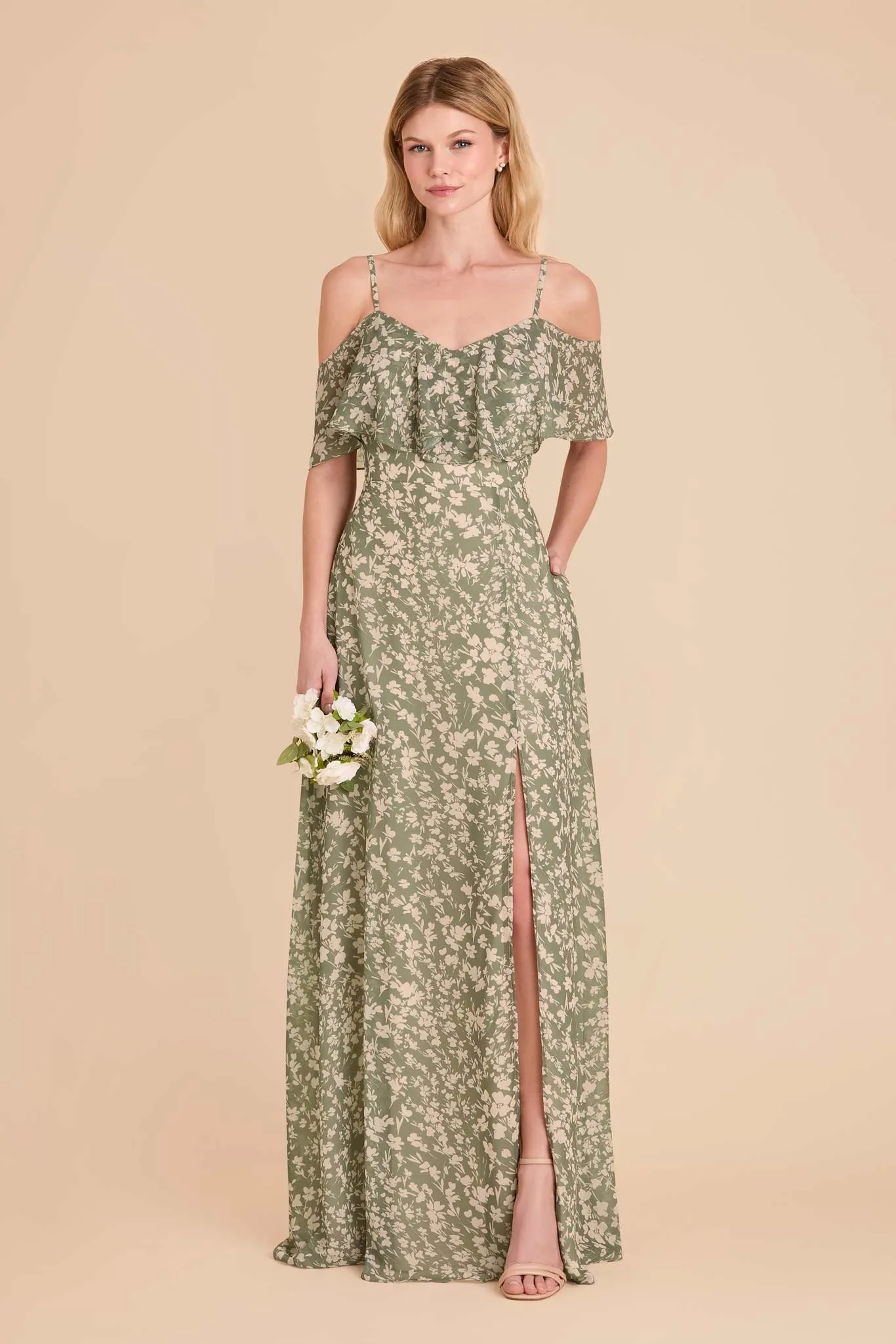Jane Convertible Dress With Slit - Thyme Dreamy Floral sold by Birdy Grey product image thumbnail 2