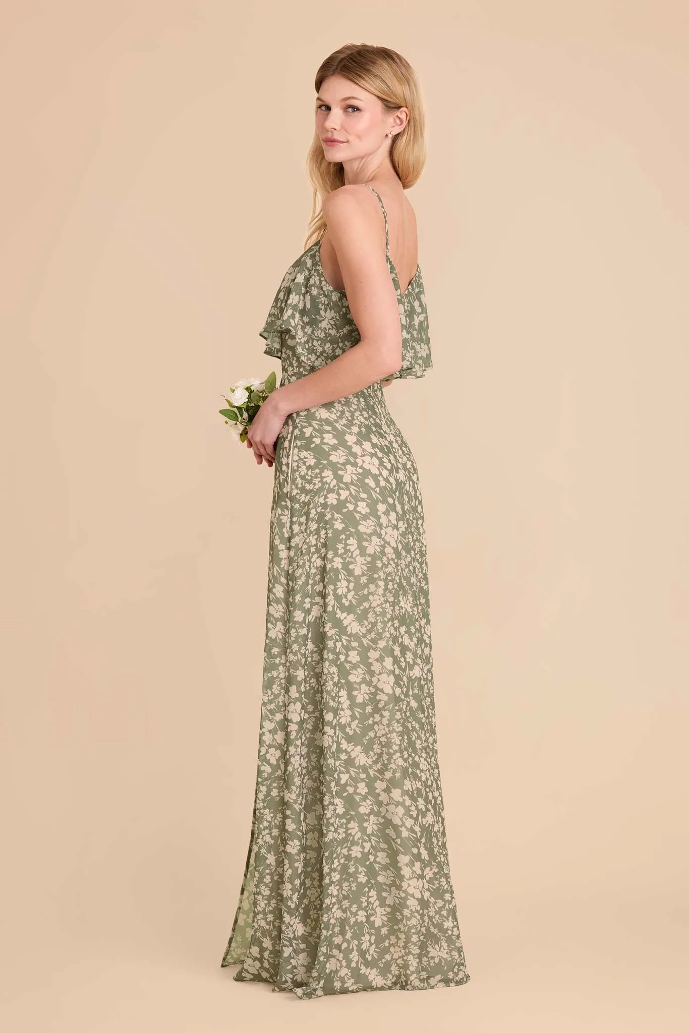 Jane Convertible Dress With Slit - Thyme Dreamy Floral sold by Birdy Grey product image thumbnail 3