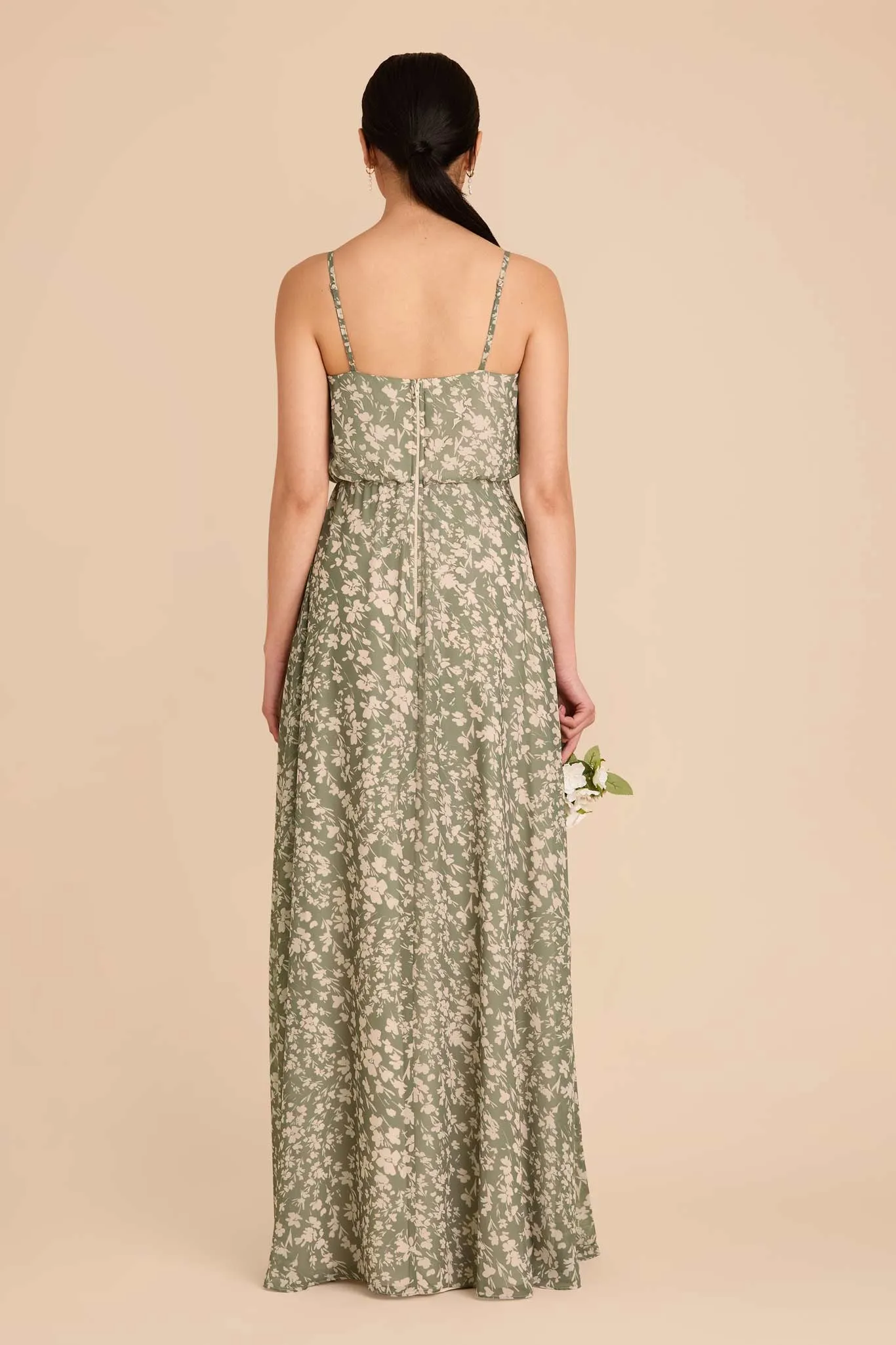 Gwennie Dress With Slit - Thyme Dreamy Floral sold by Birdy Grey product image thumbnail 5
