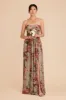 Grace Convertible Dress With Slit - Silver Sage Painted Botanics sold by Birdy Grey